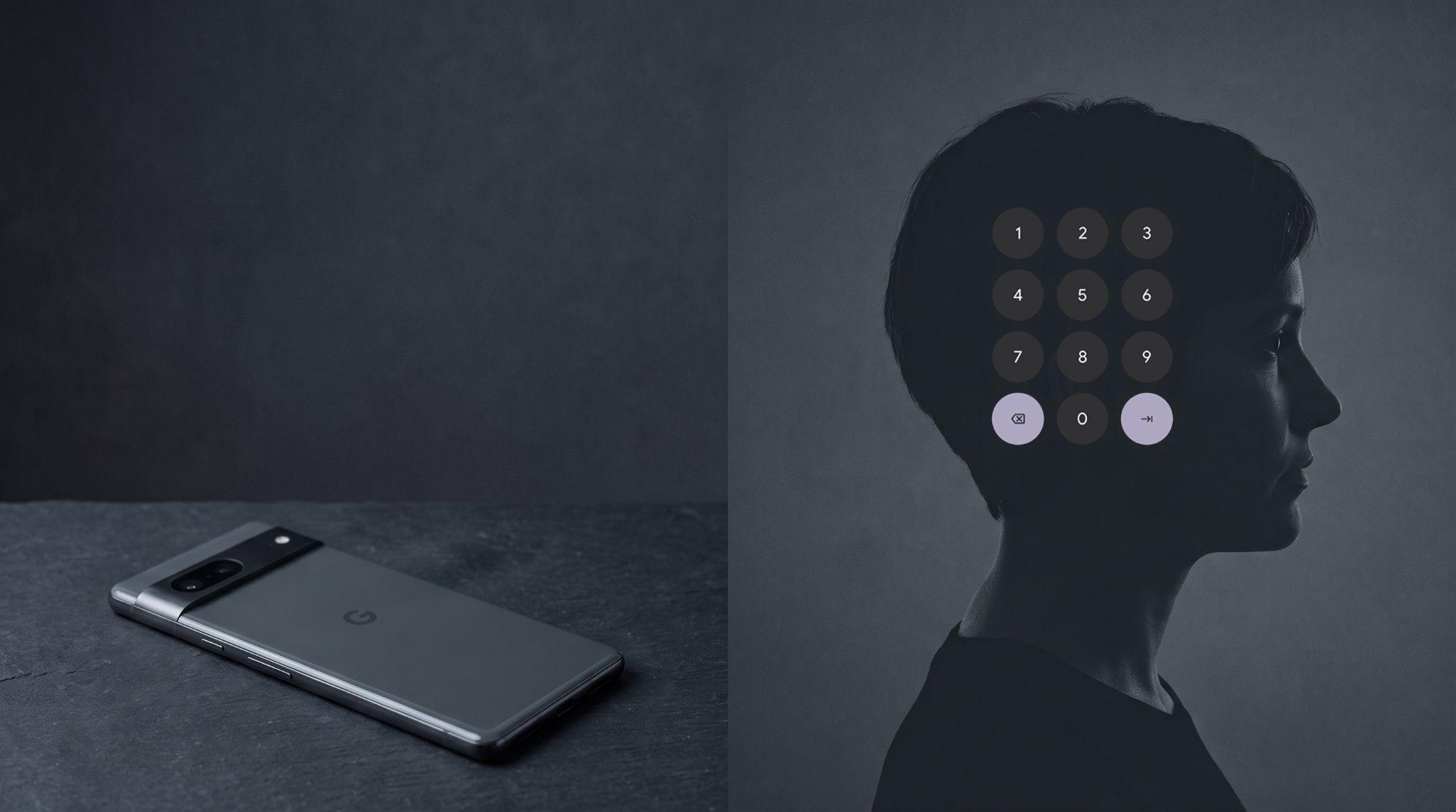 A phone beside a person, illustrating that a PIN can sit on stronger legal ground than a face scan.